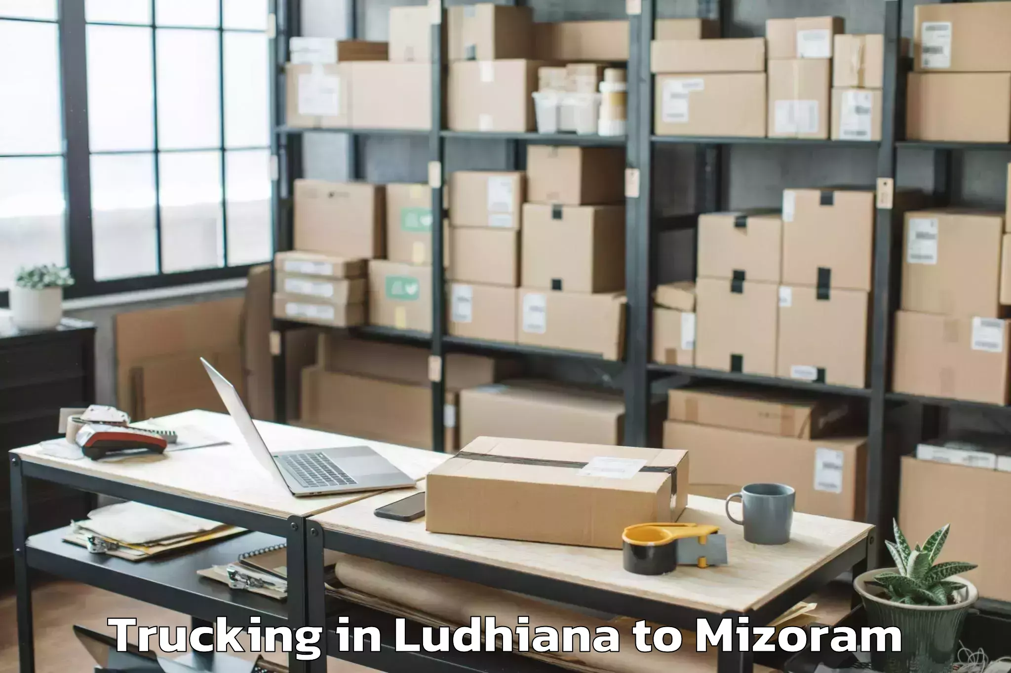 Ludhiana to Khawbung Trucking Booking